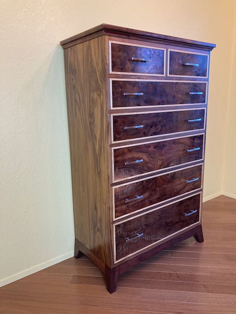 modern walnut dresser